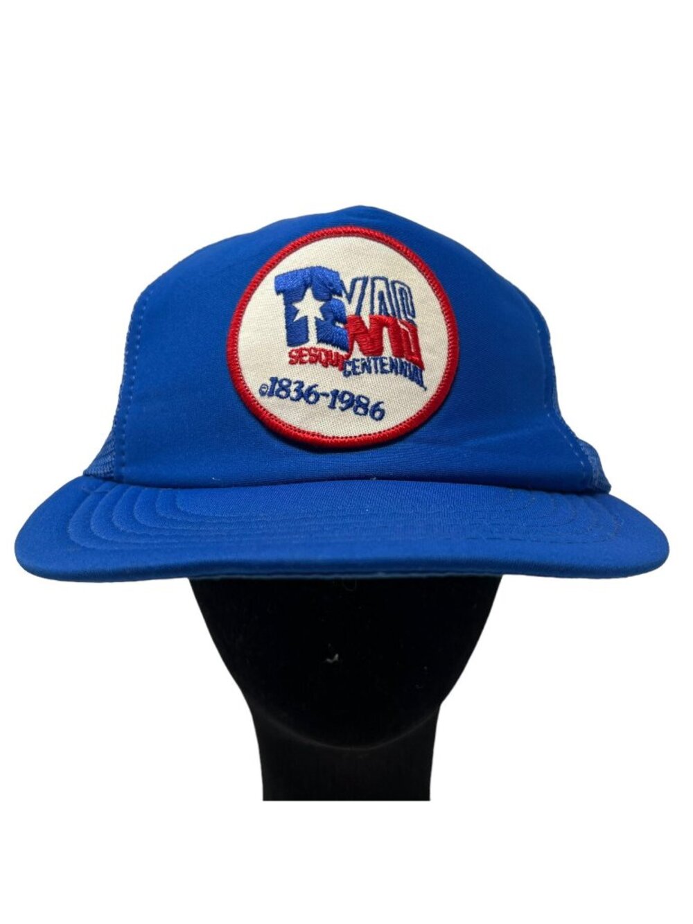 Texas Sesquicentennial 1836-1986 Vintage Mesh Trucker Snapback Hat Cap Retro 80s